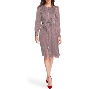 COURT & ROWE Crosby Stripe Long Sleeve Shirtdress size 6